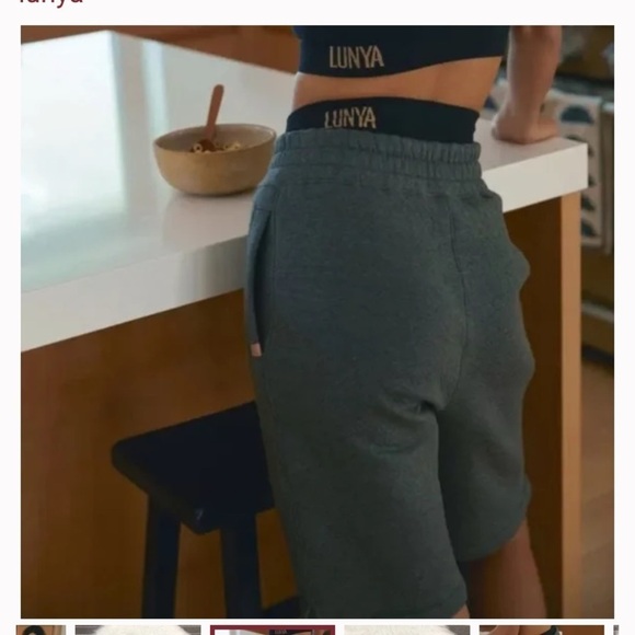 NWOT Lunya Restore Double Faced High Rise Shorts - Picture 2 of 6